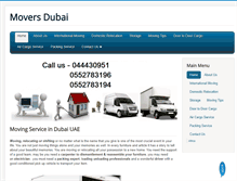 Tablet Screenshot of moversdubai.org